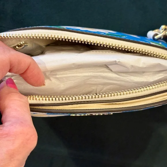 kate spade Blue Floral Daisy Crossbody Bag NWT - Picture 5 of 6